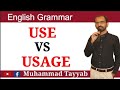 Use Vs Usage | Often Confused Words in English | Word Classes | Linguistics | Muhmmad Tayyab