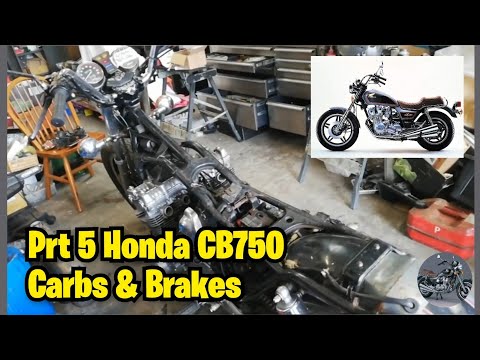 Prt 5 Honda CB750 Custom Exclusive restoration Carbs Brakes