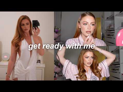 get ready with me | makeup and hair tutorial & mini vlog ♡