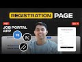 Next Js TypeScript Job Portal App Build Registration Form With React Hooks ShadCN Ep 7