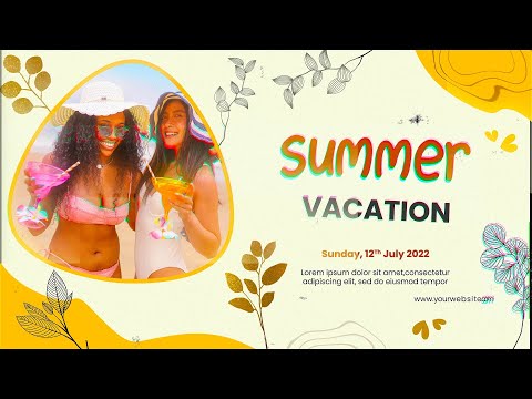 Beautiful Summer Vibes After Effects Slideshow Template