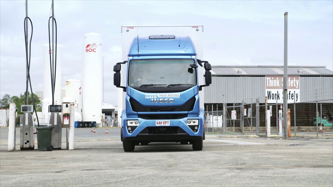 The IVECO Eurocargo with Jamie Whincup