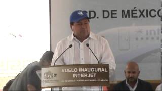 preview picture of video 'Vuelo Inaugural de Interjet a Puerto Escondido, Mayo 2014'
