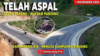 Download lagu Telah diaspal - Update Kondisi Jalan Bayang Alpa dari Muaro Aie menuju Binuang mp3