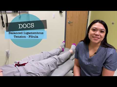 OMT: Balanced Ligamentous Tension - Fibula (BLT)