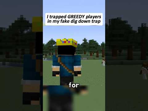 GREEDY players fell into my Trap 😭 #minecraft #gaming