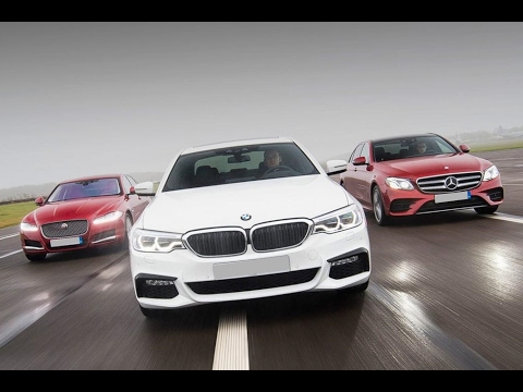 2017 Mercedes E 220d AMG vs. 2017 BMW 520d xDrive M Sport vs. 2017 Jaguar XF R-Sport