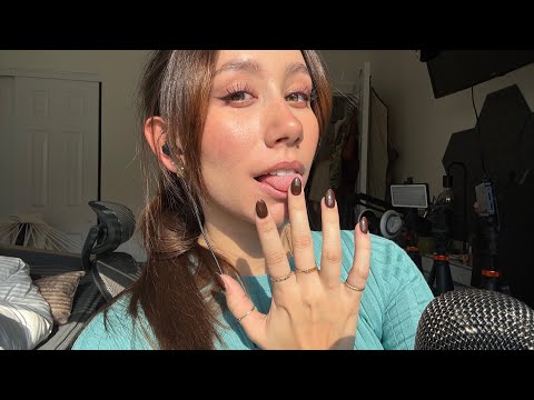 ASMR | Mouth Sounds, Spit Painting, and Hand Movements