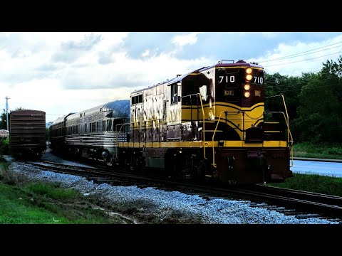 NC&StL GP7 #710 Pulling Freight in Chickamauga, GA and TVRM's Dinner on the Diner - 6/21/2019