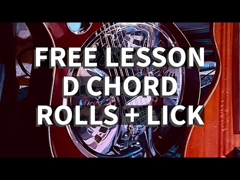 Free Dobro Lesson | D Chord Rolls & Lick