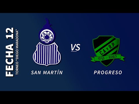 San Martín vs Progreso - Fecha 12 - Torneo "Diego Maradona"