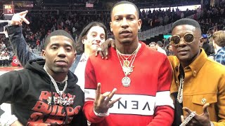 &quot;DTE TROUBLE&quot; CELEBRATES HIS BDAY WITH &quot;BOOSIE&quot; &amp; &quot;YFN LUCCI&quot;FRONT ROW HAWKS GAME