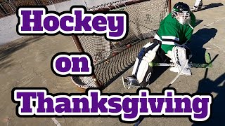 Playing Hockey on Thanksgiving Day (GoPro Hockey)