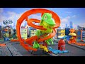 Mattel HOT WHEELS CITY rinkinys – Dinozauras gaisrinėje (JBM73)