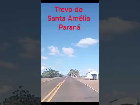 Trevo de acesso a linda cidade de Santa Amélia Paraná
