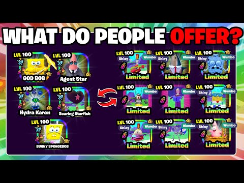 What Do People Offer For LIMITED UNITS ONLY  (SpongeBob Tower Defense)