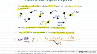 Root Mean Square Speed & the Assumptions of Kinetic Theory | A-level Physics | AQA, OCR, Edexcel