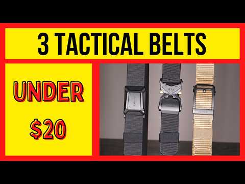 3 Inexpensive Tactical Belts you NEED to See