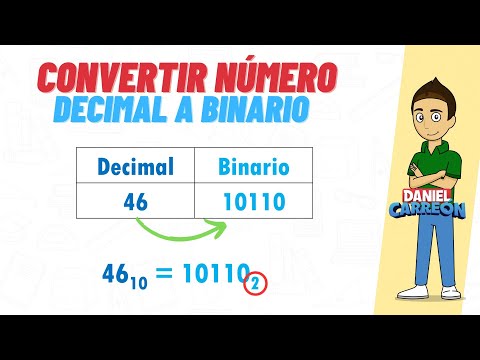 CONVERTIR UN NÚMERO DECIMAL A BINARIO - Super facil - Para principiantes
