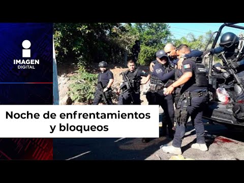 Michoacán vive noche de enfrentamientos y bloqueos