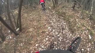 preview picture of video 'ABC team bike MTB Valdobbiadene - Discesa sentiero 1007  - Indigeno GoPro Hero 3'