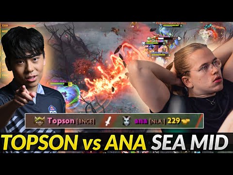 Topson vs Ana - 1 vs 1 at Mid lane in SEA server