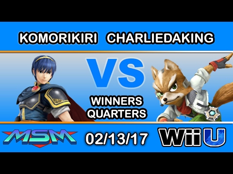 MSM 85 - 2GG | Komorikiri (Marth) Vs. LH | Charliedaking (Fox) Winners Quarters - Smash Wii U