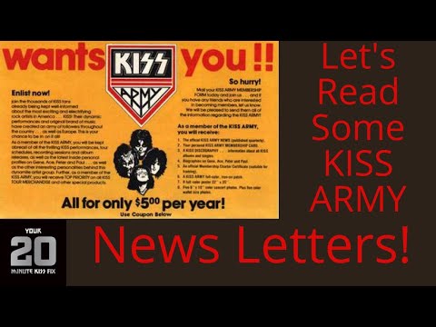 KISS ARMY NEWS LETTERS!! Do you have any? 20n Minute KISS FIX WEDNESDAY 8-16-23