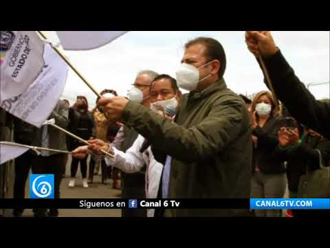 Banderazo de inicio de rehabilitación de carretera de Cocotitlán