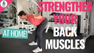Strengthen Back Muscles At Home! EASY Exercises and Stretches
