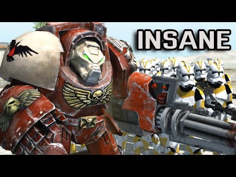 5 Terminators (Warhammer 40K) vs 1000 Clones (Star Wars) - Who Will Survive?