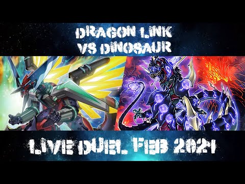 *YUGIOH LIVE DUEL* Rokket Dragon Link VS Dino February 2021 Post Blazing Vortex! First Place Deck