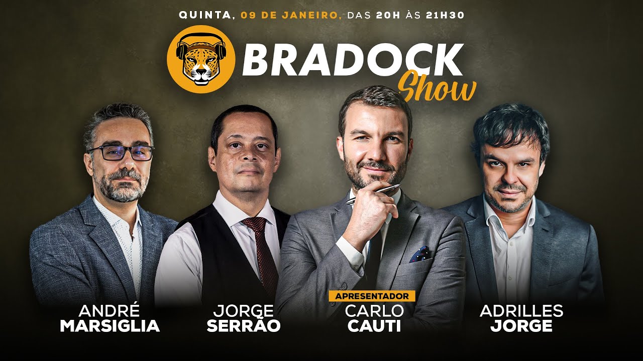 Bradock Show 09/01/25 - Carlo Cauti, Jorge Serrão, Adrilles Jorge e André Marsiglia