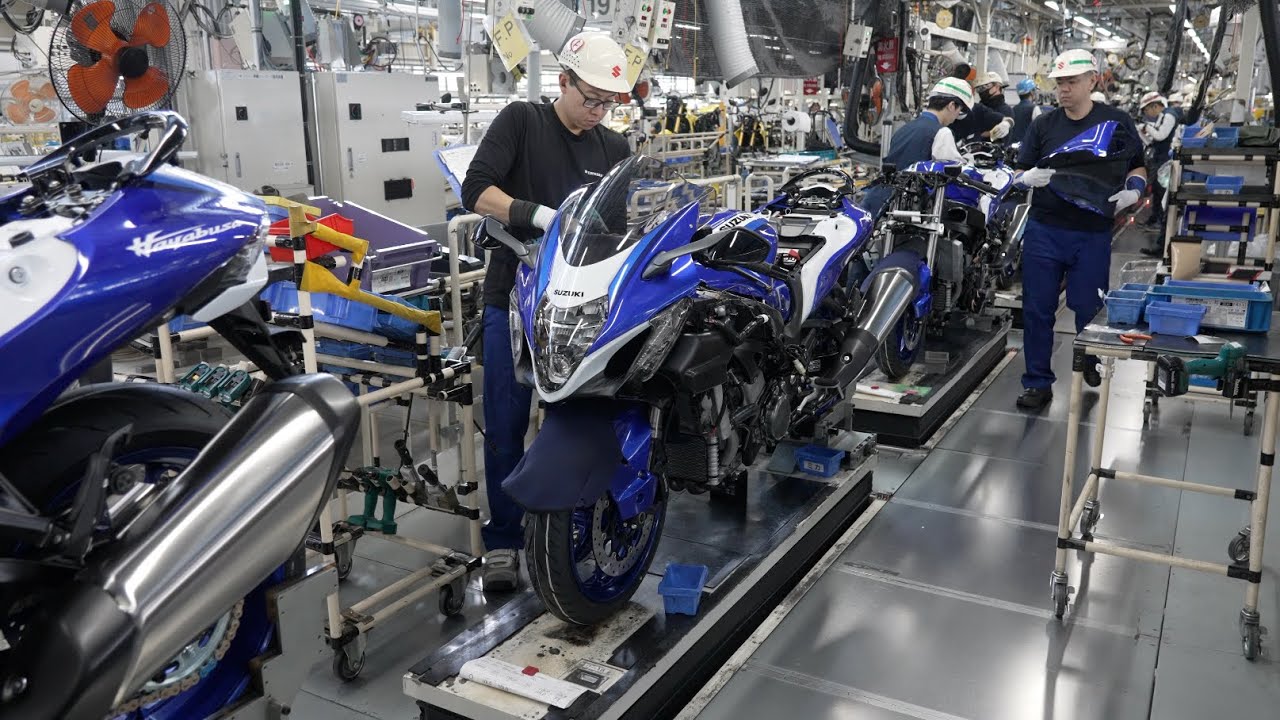 日本が誇る「最速バイク」の誕生：スズキ・隼(ハヤブサ)の製造工程