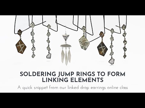 How to Solder Jump Rings to Create Linking Elements | Jewelry Making | Metalsmith Academy