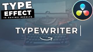How To Make A TYPEWRITER EFFECT In Davinci Resolve