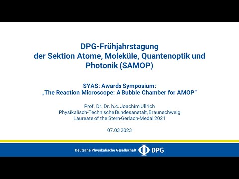 The Reaction Microscope: A Bubble Chamber for AMOP | Joachim Ullrich
