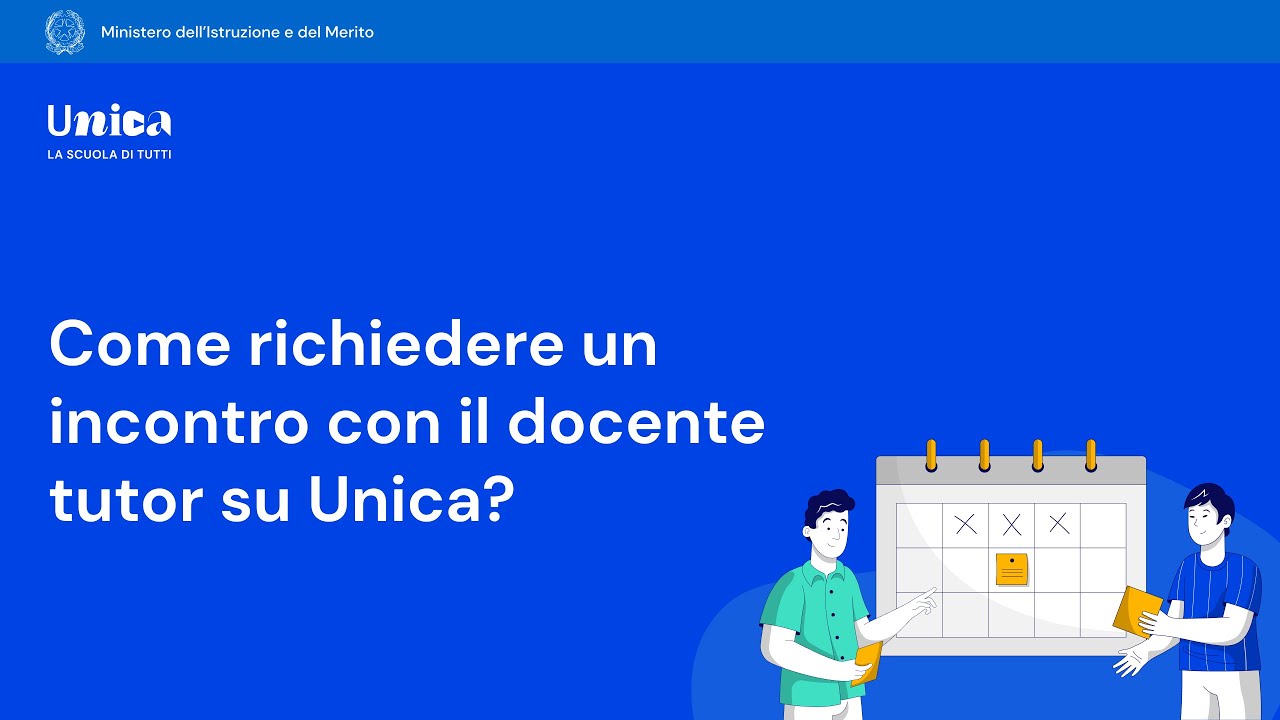 Come richiedere un incontro con il docente tutor su Unica?