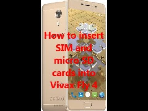 How to insert SIM and micro SD cards into Vivax Fly 4