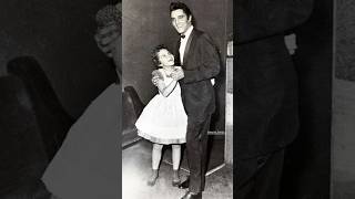 Elvis Presley dances with 12-year-old Brenda Lee backstage. December 1957.