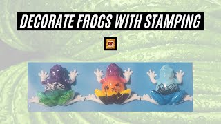 Decorating Some Frogs With Nail Stamping Technique | Stamping Plate Scenic | Beginners Tutorial DIY