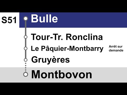 annonces TPF » S51 Bulle — Montbovon (2022) | SLBahnen