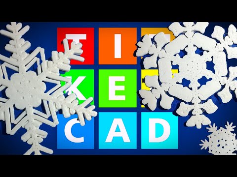 Tinkercad Design and Print Tutorial! Snowflakes! 3D Printable Models!
