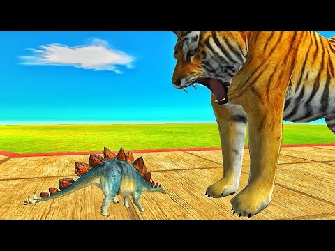 Baby Stegosaurus vs Giant Animals | Animal Revolt Battle Simulator