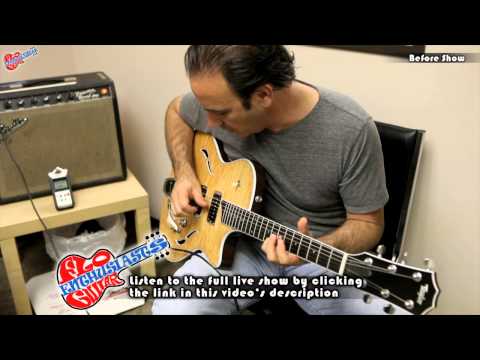 Jason Sinay Checking out the Taylor T3b for 1st Time on Flo Guitar Enthusiasts Radio Show