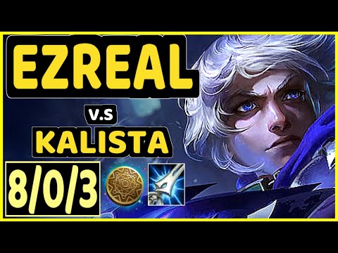 VULCAN (EZREAL) vs KALISTA - 8/0/3 KDA BOTTOM ADC CHALLENGER GAMEPLAY - NA