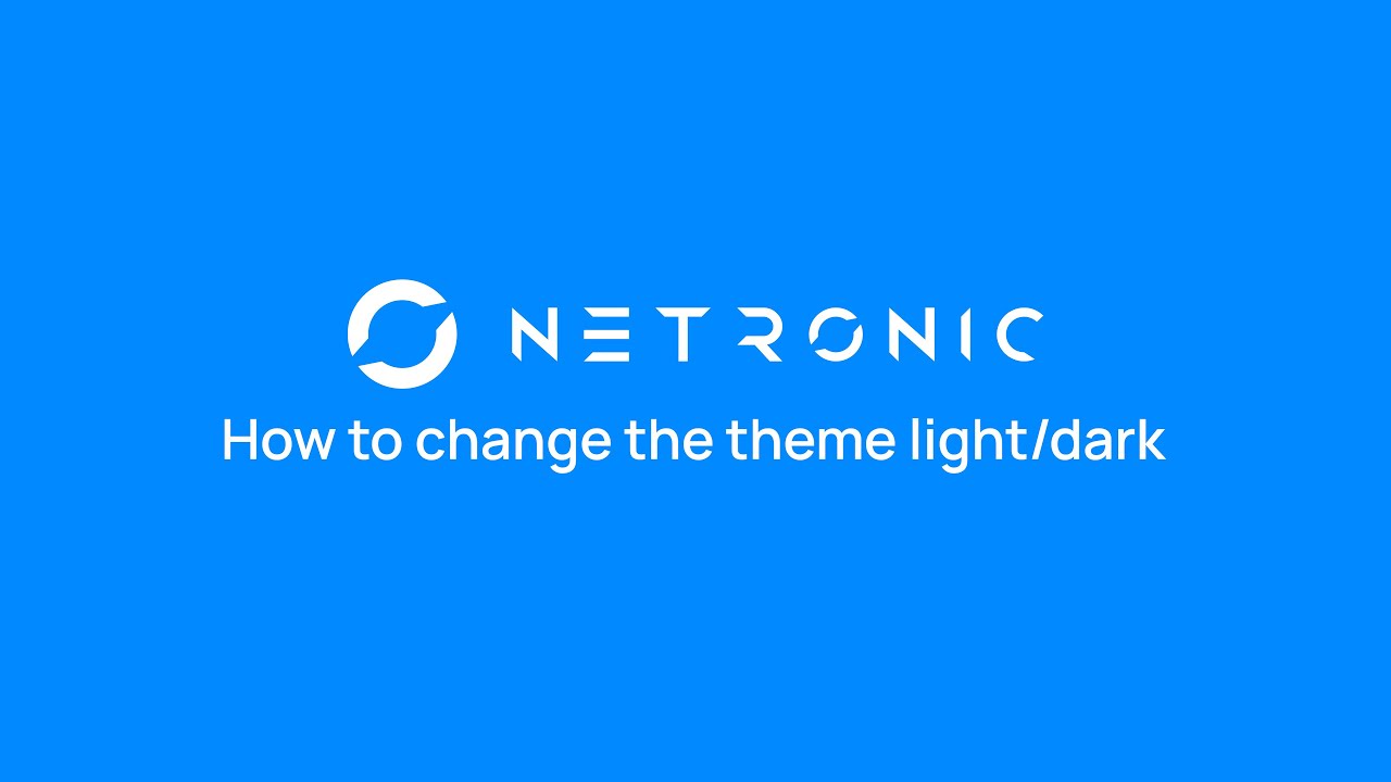 How to change the theme light/dark
