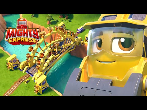 Brock Fixes Bugle Bridge + A Treasure Hunt +MORE 🎺🗺 | Mighty Express | Cartoons for Kids