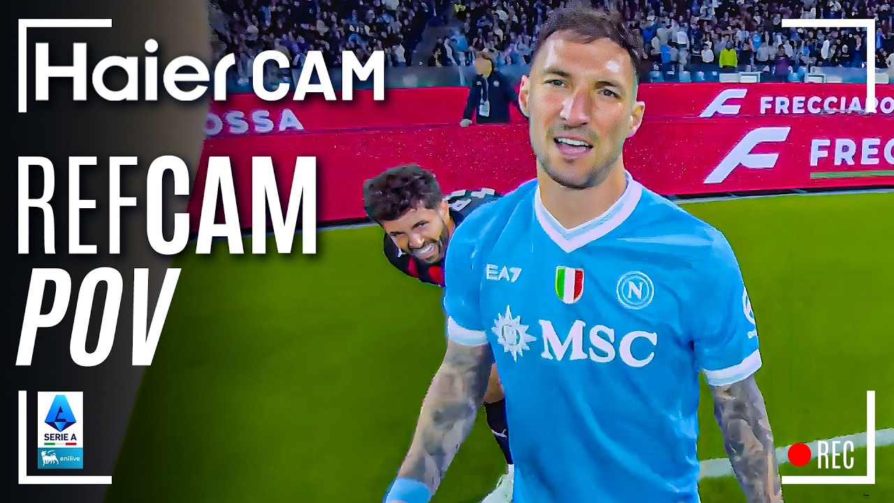 HAIER CAM | REF CAM POV: You Are The Referee in Napoli-Milan | Serie A 2025/26