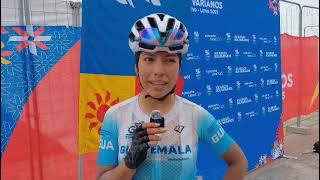 Gaby Soto en el puesto 11 de la prueba de ruta en Juegos Bolivarianos Ayacucho-Lima
